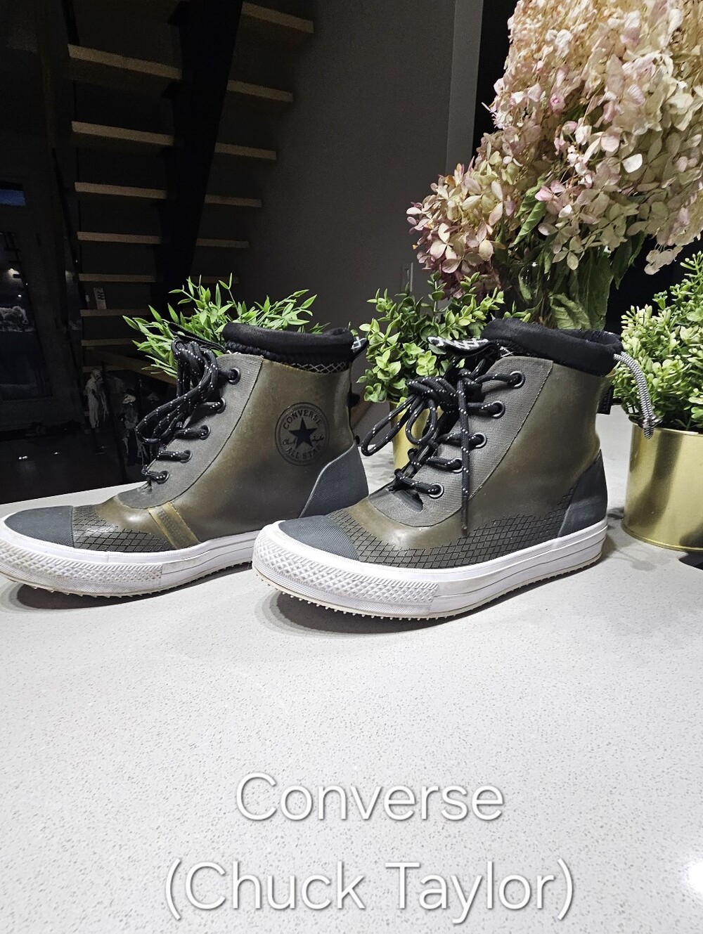 CONVERSE CUCK TAYLOR II Bottines imperméables - Vert olive / Gris